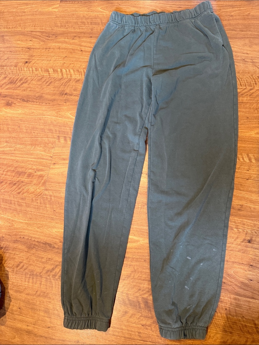 Aeropostale Dark Green Elastic Waist Jogger Pants